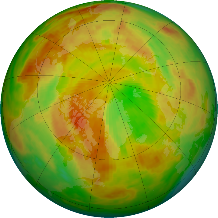 Arctic ozone map for 26 May 1987
